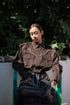 WESTERN COWBOY SHIRT -BROWN-